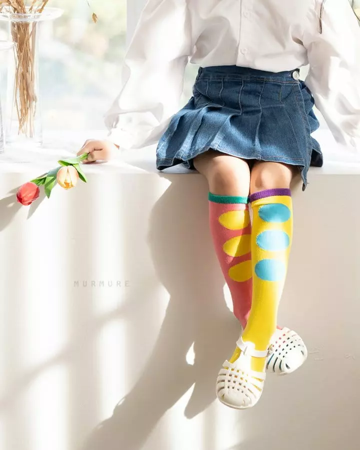 Murmure - Korean Children Fashion - #littlefashionista - Accordion Denim Skirt - 4