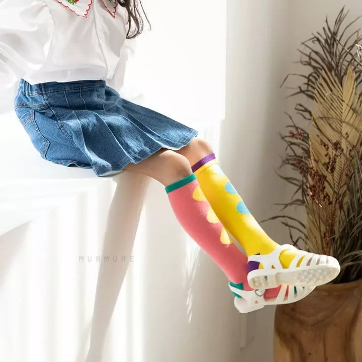Murmure - Korean Children Fashion - #prettylittlegirls - Accordion Denim Skirt - 6