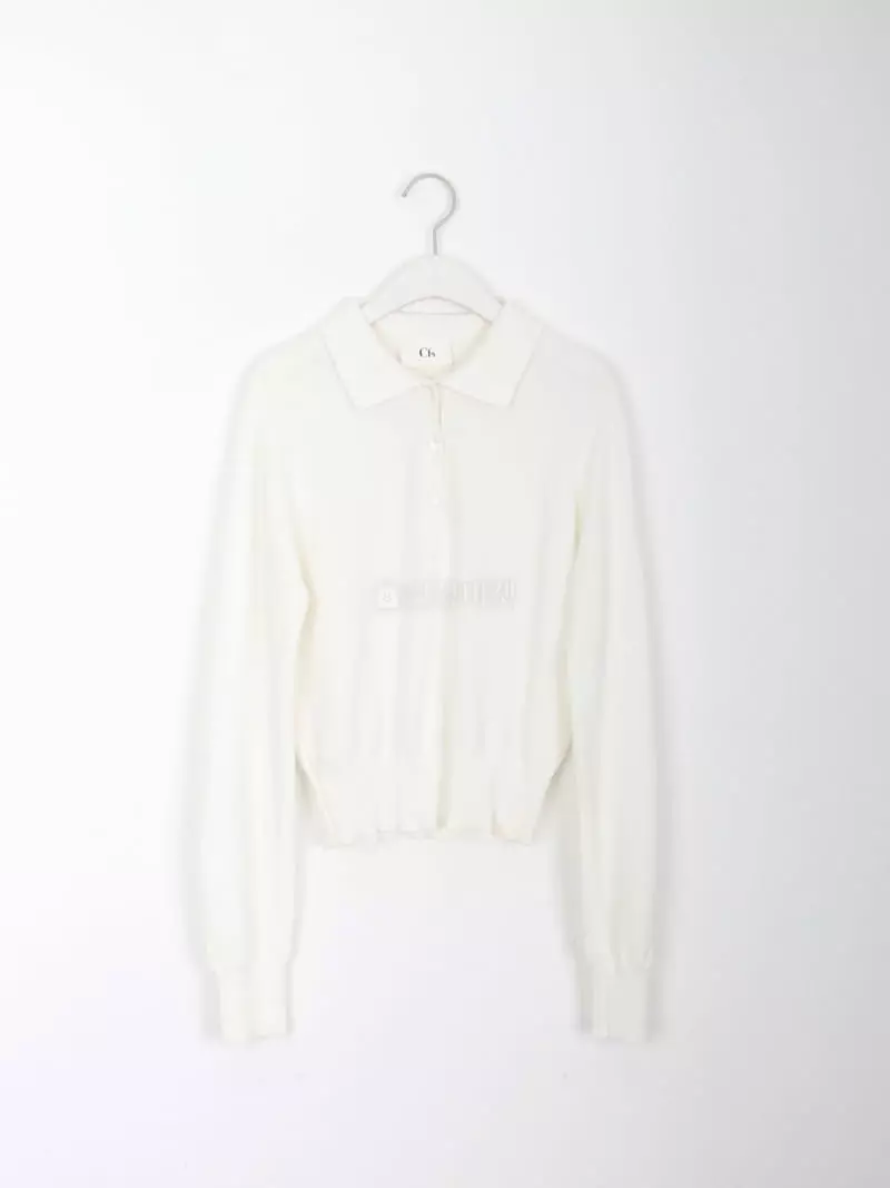 Museum - Korean Women Fashion - #momslook - Field Collar Knit Tee - 3