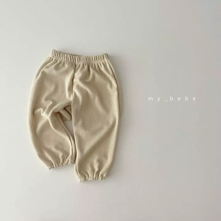 My Bebe - Korean Junior Fashion - #childrensboutique - Loose Rib Pants - 2