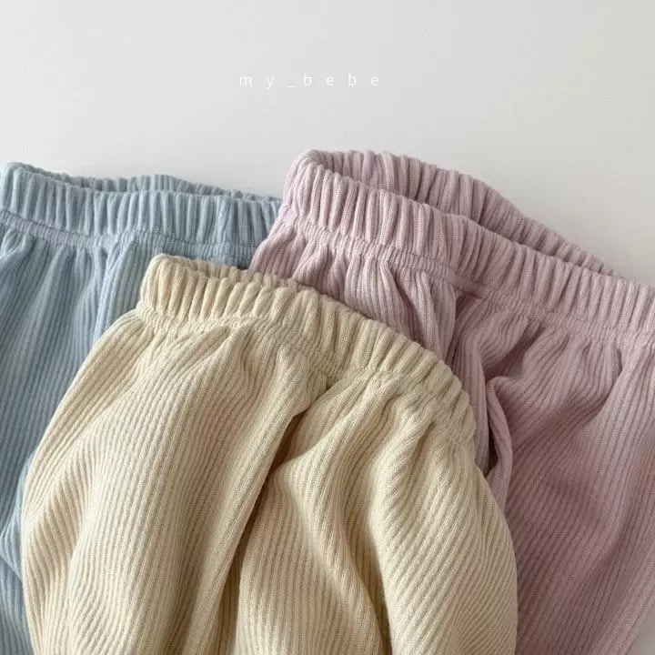 My Bebe - Korean Junior Fashion - #designkidswear - Loose Rib Pants - 4