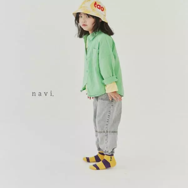 Navi - Korean Children Fashion - #kidzfashiontrend - Lettering Tee - 4