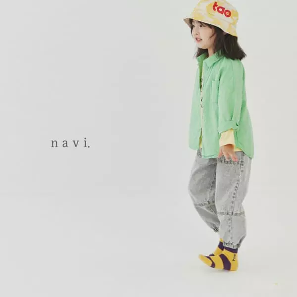 Navi - Korean Children Fashion - #kidzfashiontrend - Lettering Tee - 3