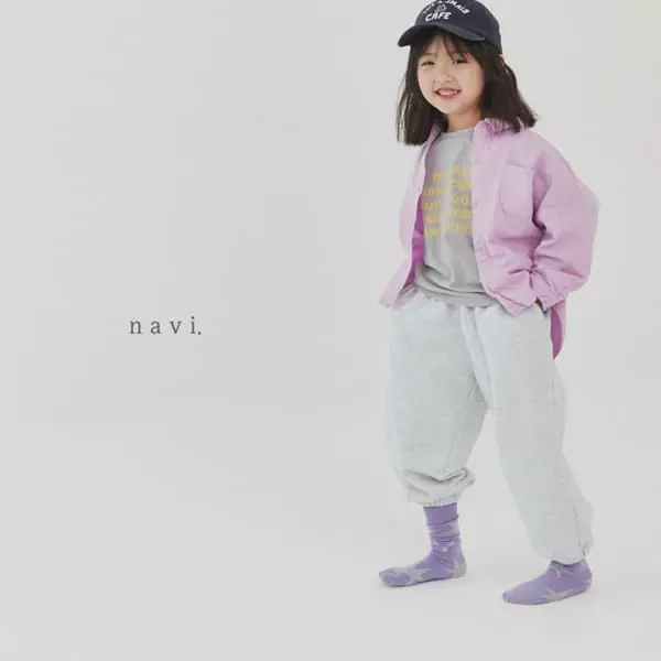 Navi - Korean Children Fashion - #minifashionista - Lettering Tee - 7