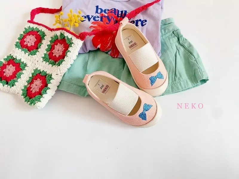 Neko - Korean Children Fashion - #littlefashionista - NK877 Ribbon Slip-on - 5