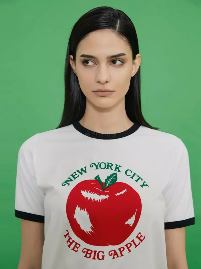Neroli36 - Korean Women Fashion - #momslook - Apple Tee