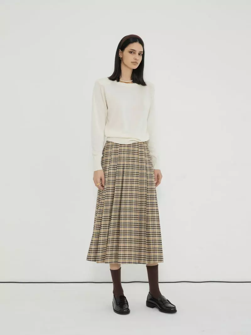 Neroli36 - Korean Women Fashion - #womensfashion - Rich Check Skirt - 4