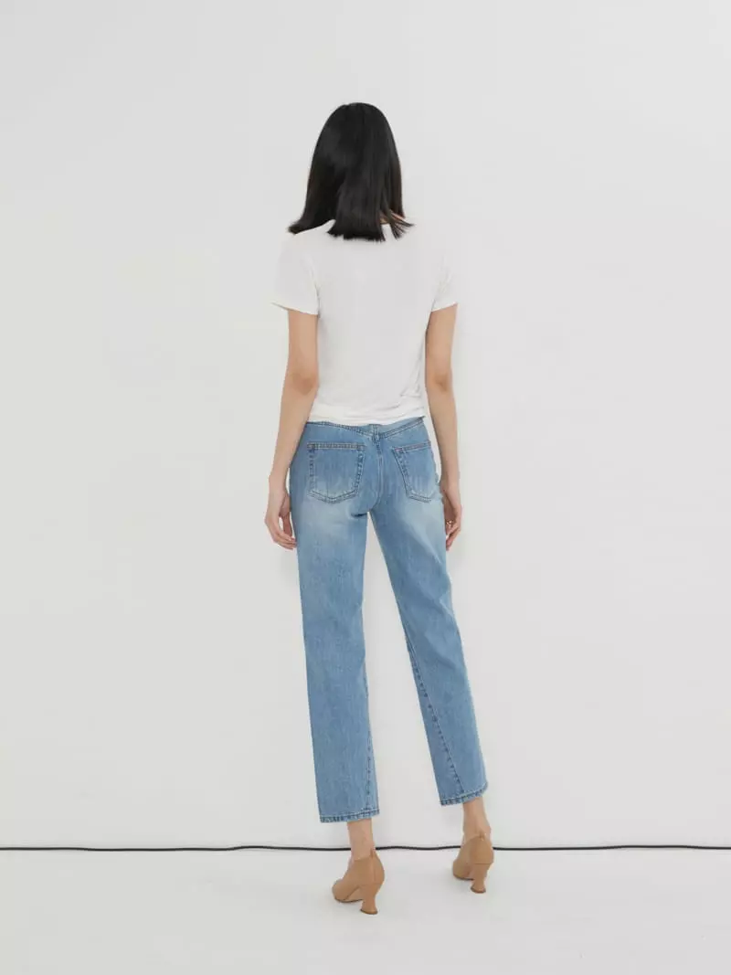 Neroli36 - Korean Women Fashion - #thatsdarling - Bambu U-Neck Tee - 2