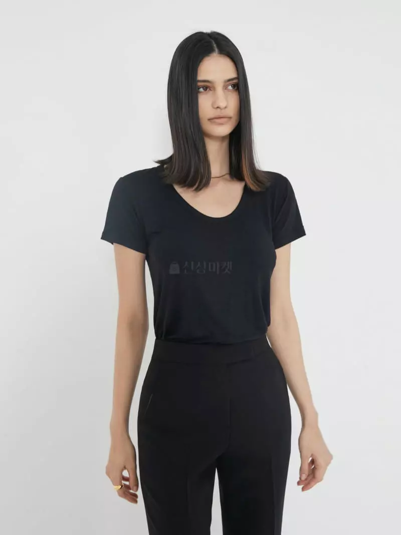 Neroli36 - Korean Women Fashion - #thelittlethings - Bambu U-Neck Tee - 3