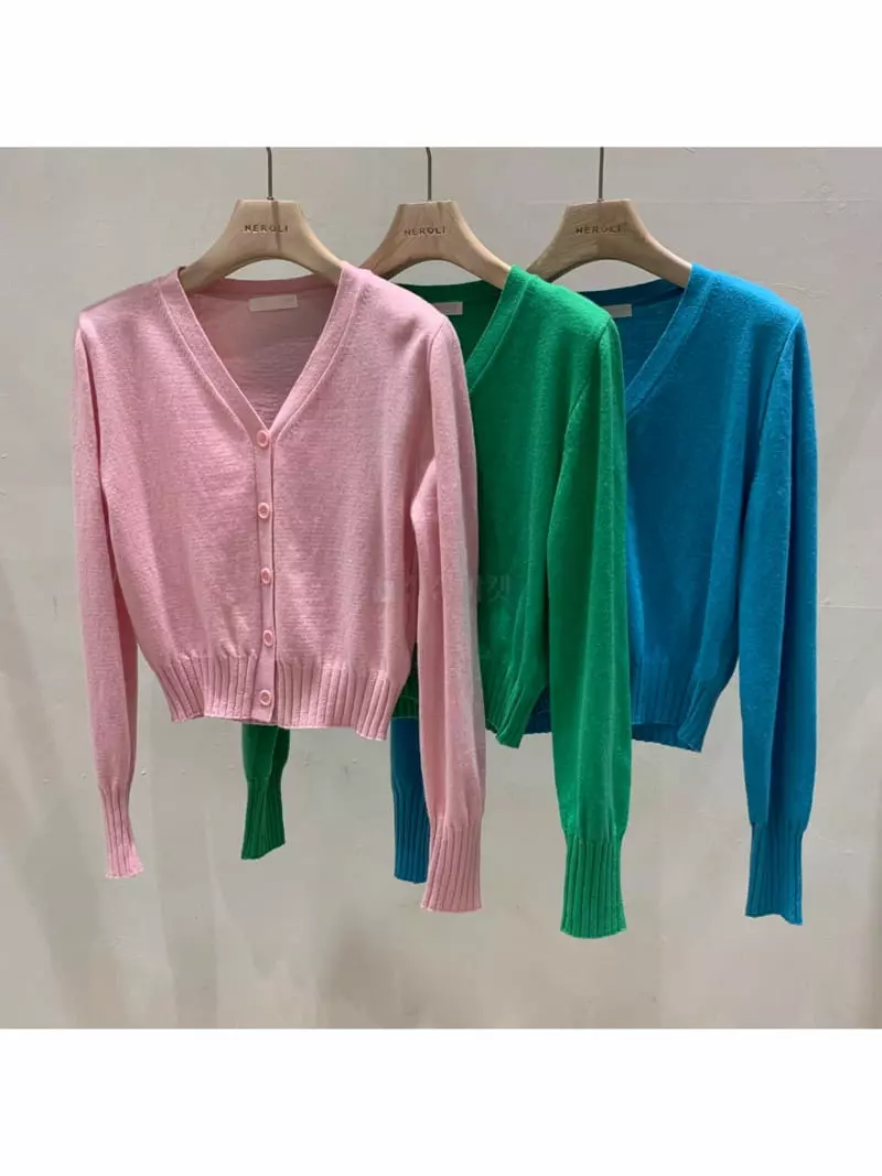 Neroli36 - Korean Women Fashion - #vintageinspired - Color Cash Cardigan - 4