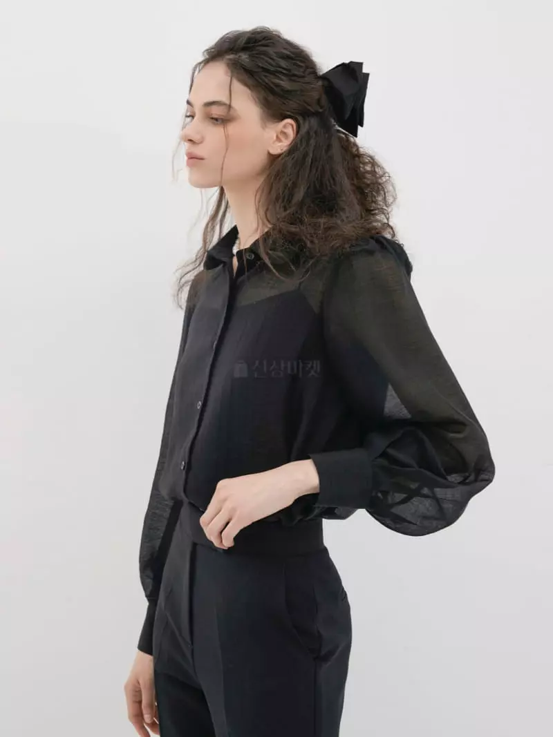 Neroli36 - Korean Women Fashion - #womensfashion - Have Collar Blouse - 3