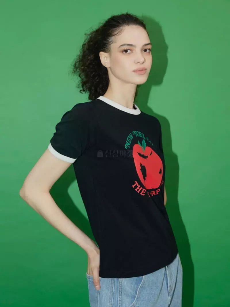 Neroli36 - Korean Women Fashion - #womensfashion - Apple Tee - 2