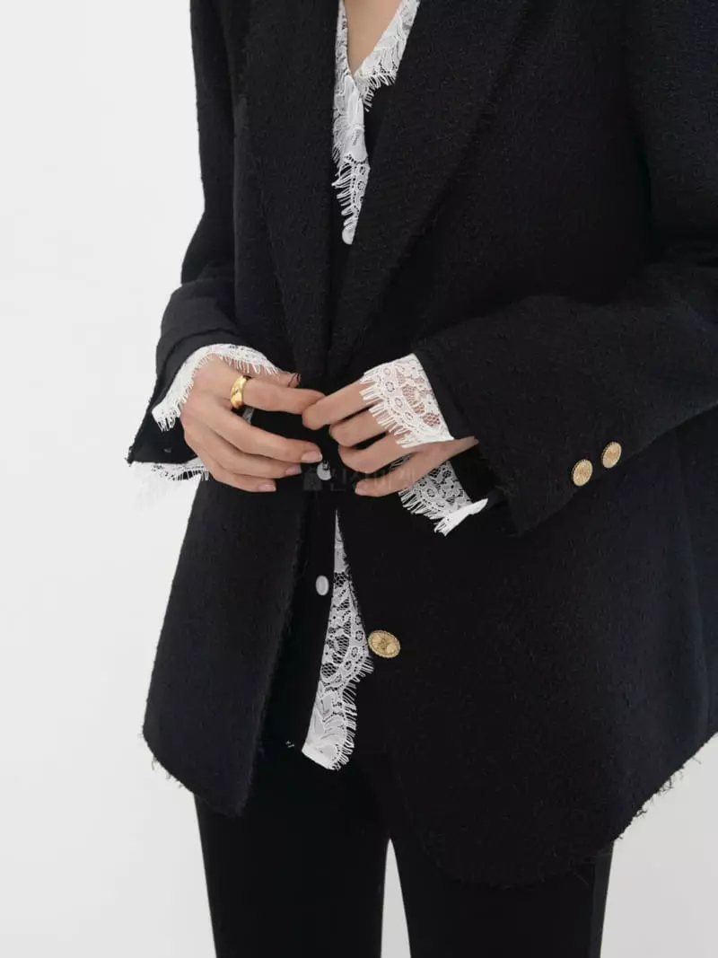 Neroli36 - Korean Women Fashion - #womensfashion - Tweed Box Jacket