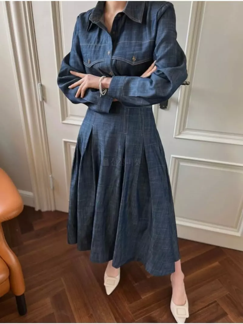 Newtro_Mood - Korean Women Fashion - #restrostyle - Tencel Top Bottom Set - 2