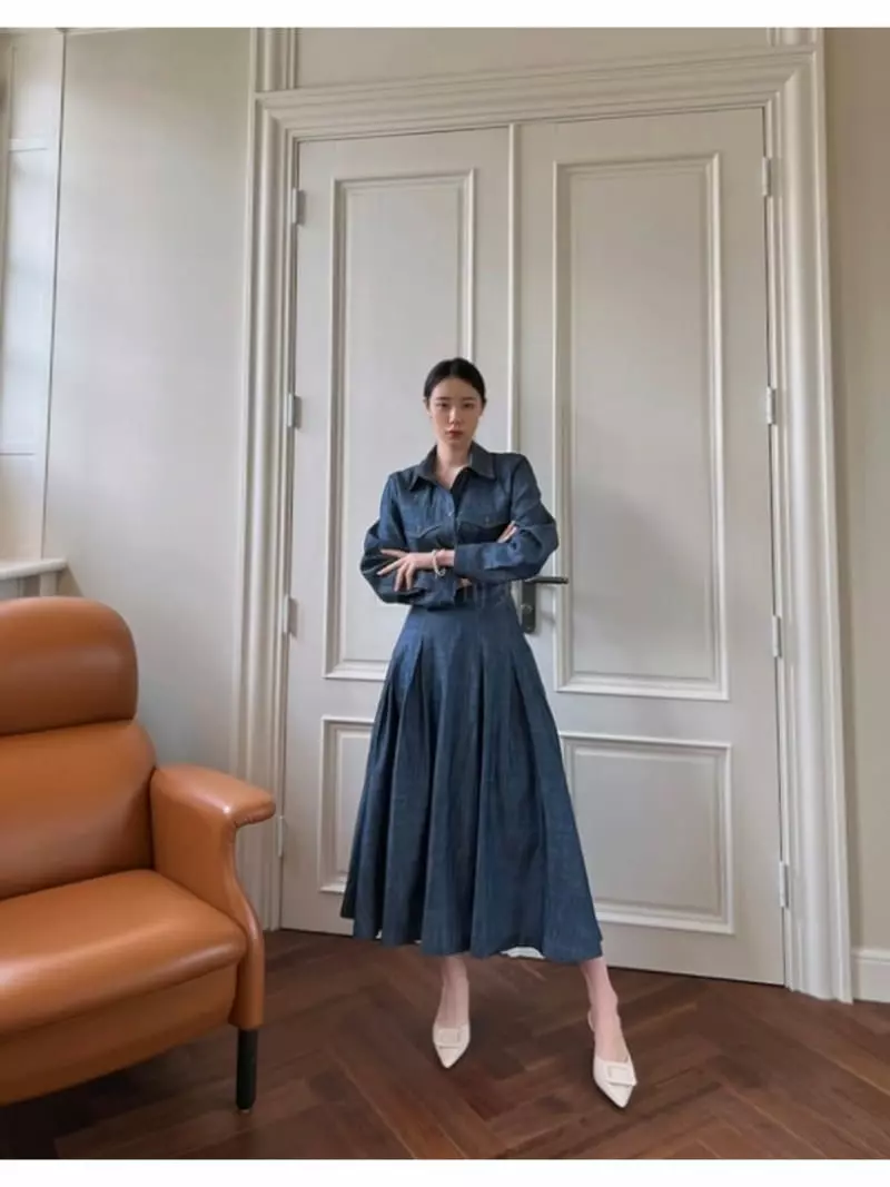 Newtro_Mood - Korean Women Fashion - #romanticstyle - Tencel Top Bottom Set - 4