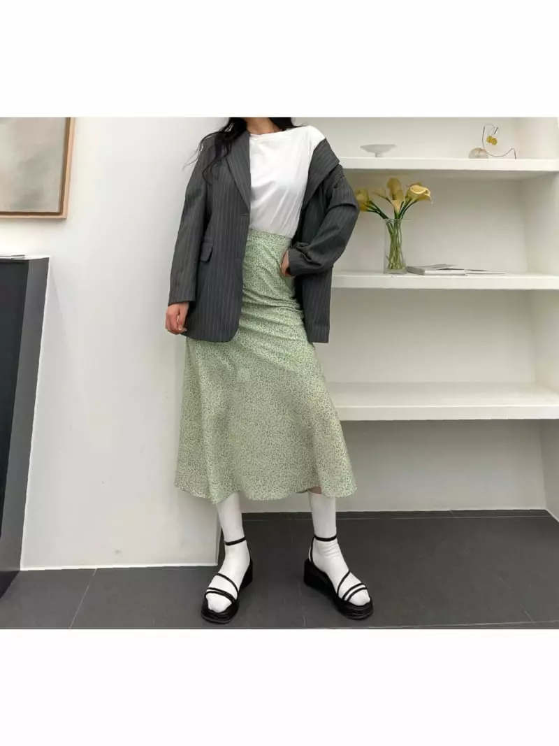 Newtro_Mood - Korean Women Fashion - #shopsmall - Fine Flower Skirt - 4