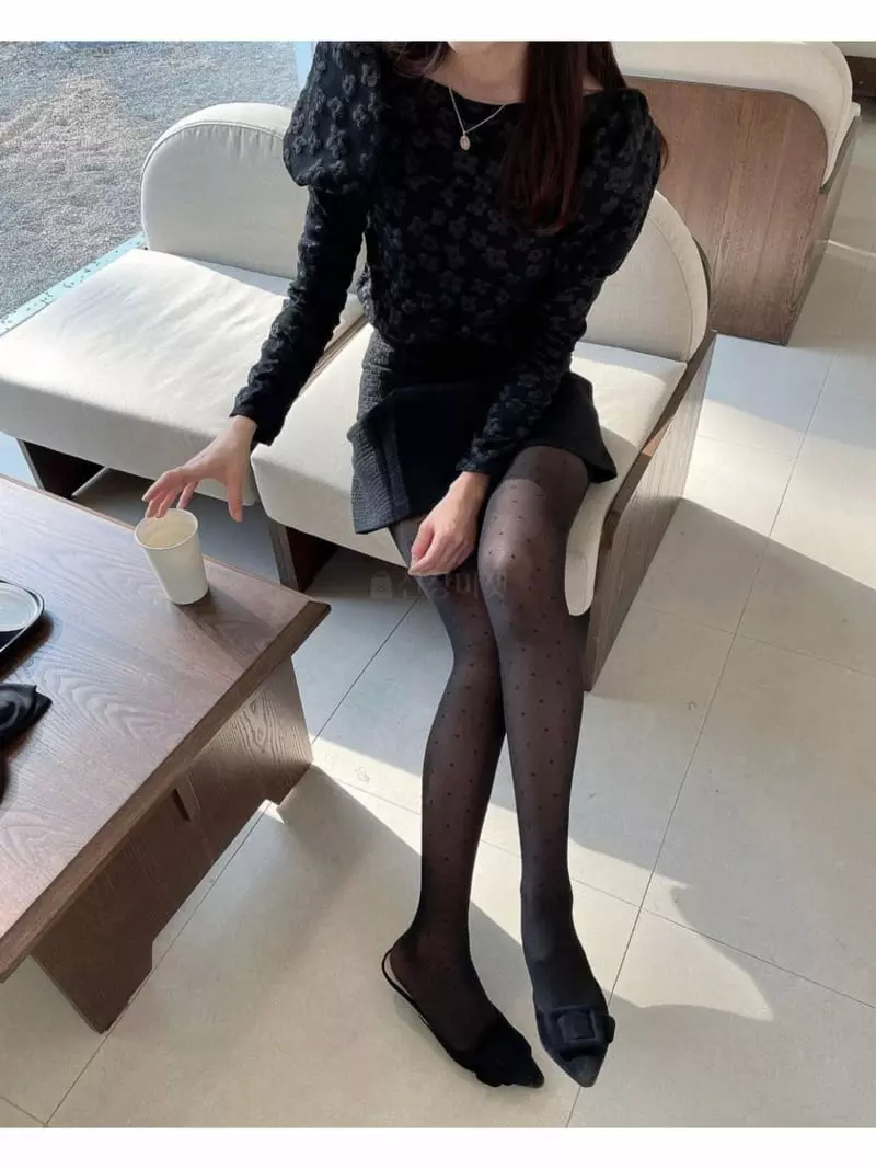 Newtro_Mood - Korean Women Fashion - #momslook - Embo Boat Neck Blouse - 4