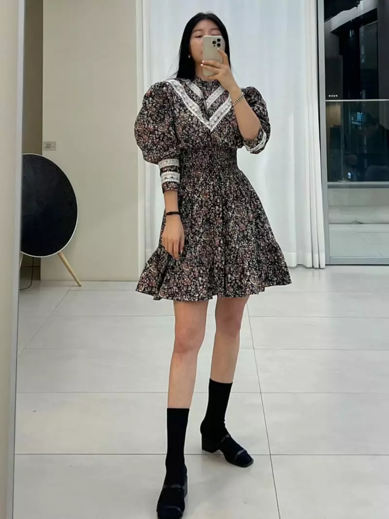 Newtro_Mood - Korean Women Fashion - #womensfashion - Smoke Freesia One-piece