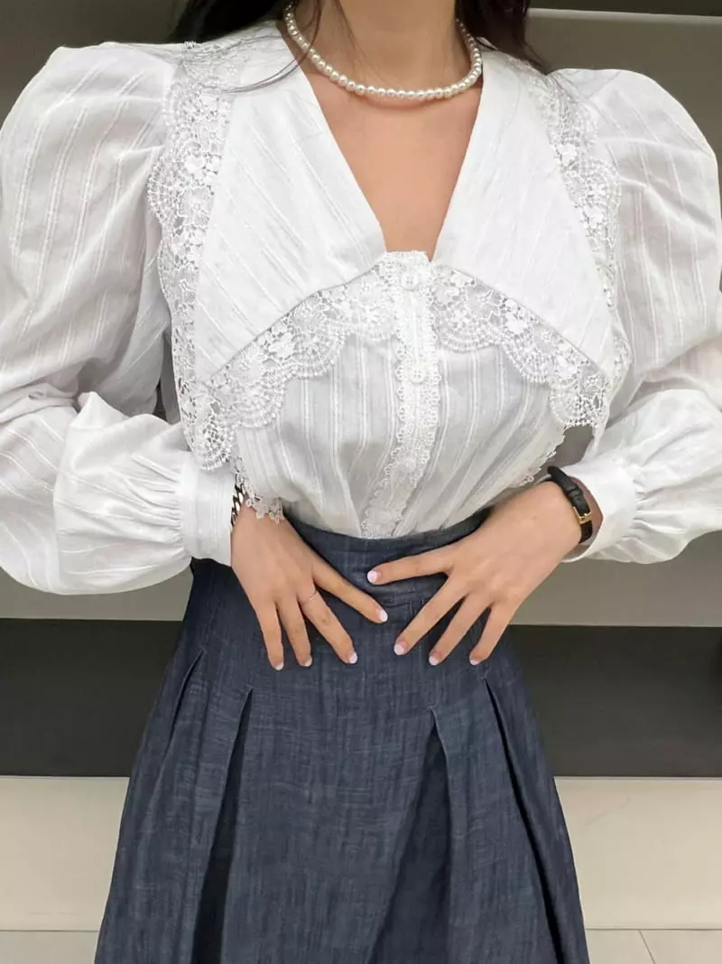 Newtro_Mood - Korean Women Fashion - #womensfashion - Butterfly Blouse - 3