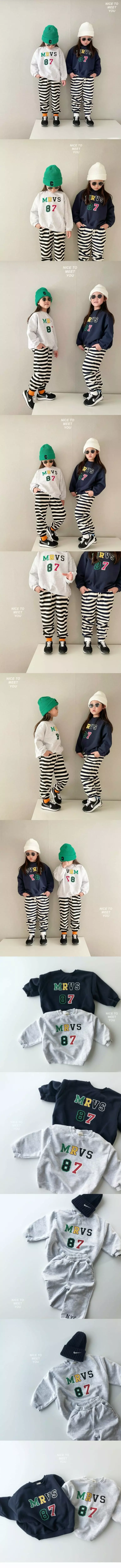 Nice To Meet You - Korean Children Fashion - #childrensboutique - 87 Numbering Sweatshirt