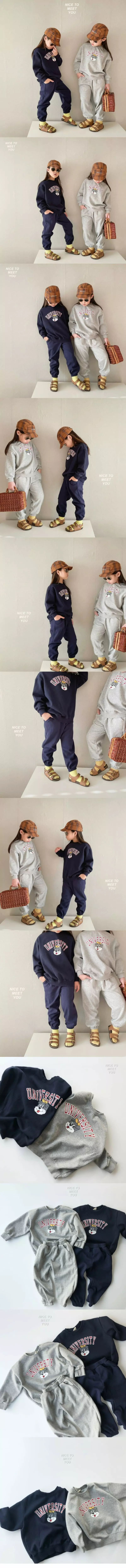 Nice To Meet You - Korean Children Fashion - #fashionkids - Uni Sweatshirt