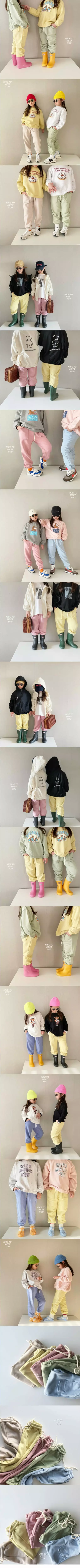 Nice To Meet You - Korean Children Fashion - #littlefashionista - Color Jogger Pants
