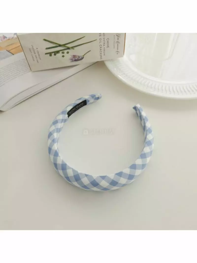 Noii - Korean Women Fashion - #womensfashion - H1411 Check Hairband - 4