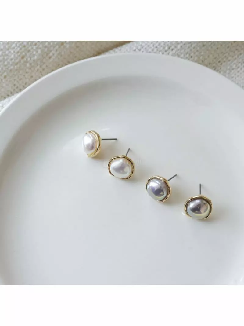 Noii - Korean Women Fashion - #womensfashion - E1358 Pearl Earring - 4