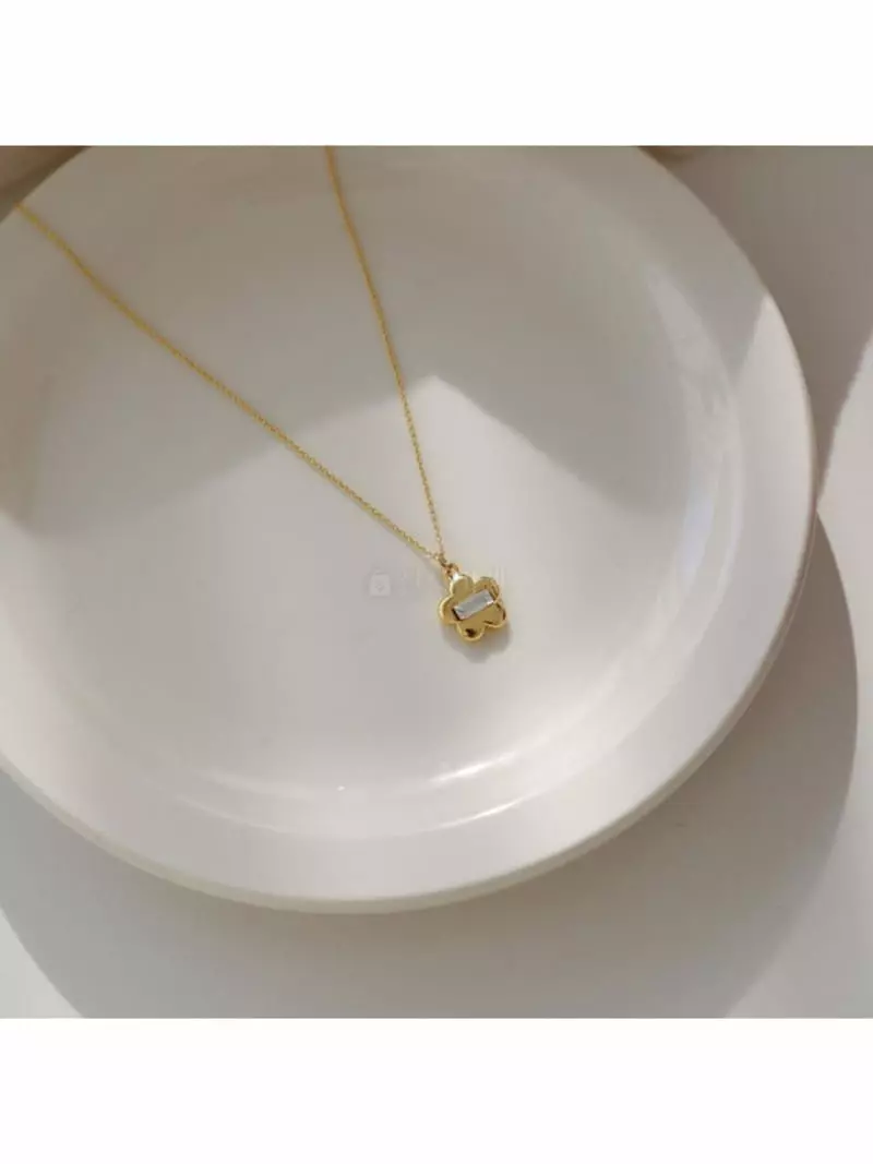 Noii - Korean Women Fashion - #momslook - N1193 Flower Neckless - 2