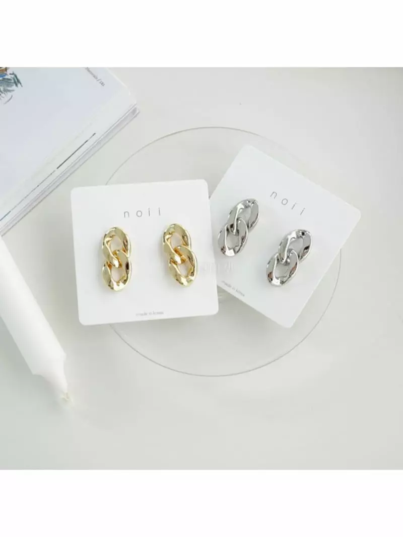 Noii - Korean Women Fashion - #momslook - E1472 Bold Earring - 4