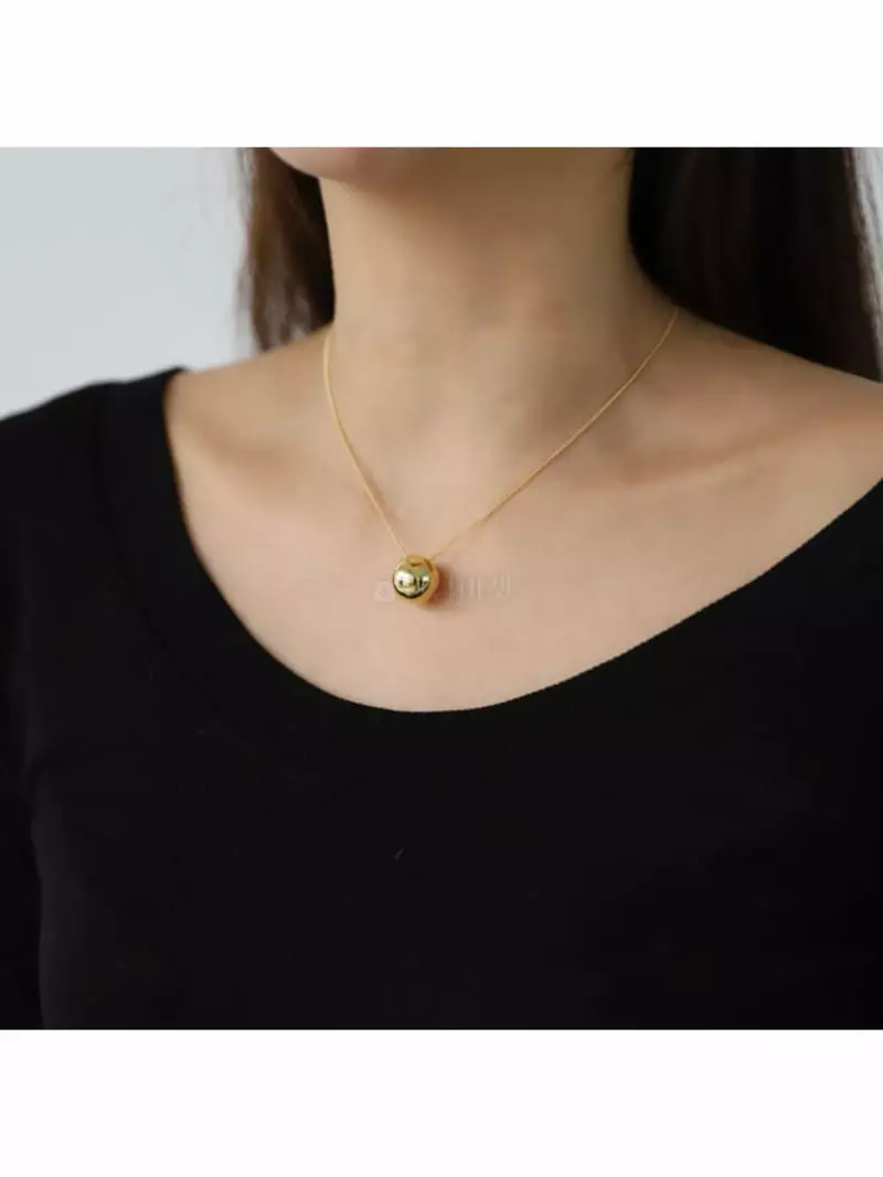Noii - Korean Women Fashion - #momslook - N1197 Ball Neckless