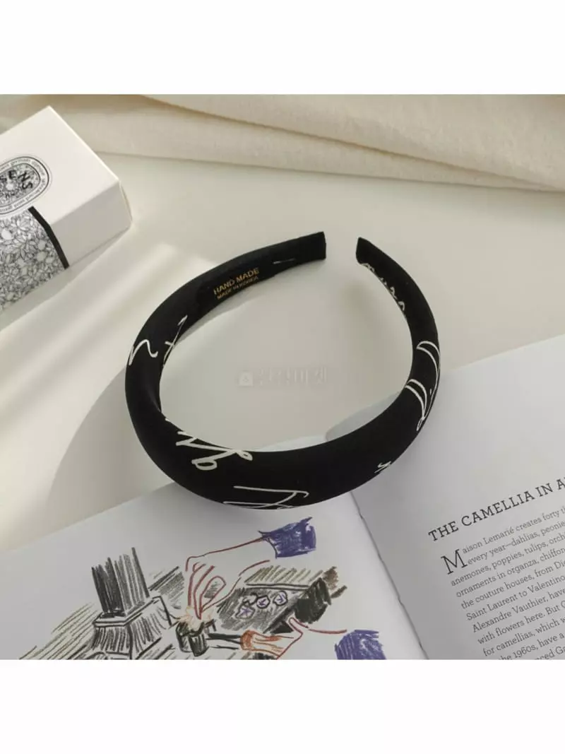 Noii - Korean Women Fashion - #womensfashion - H1425 Lettering Hairband - 4