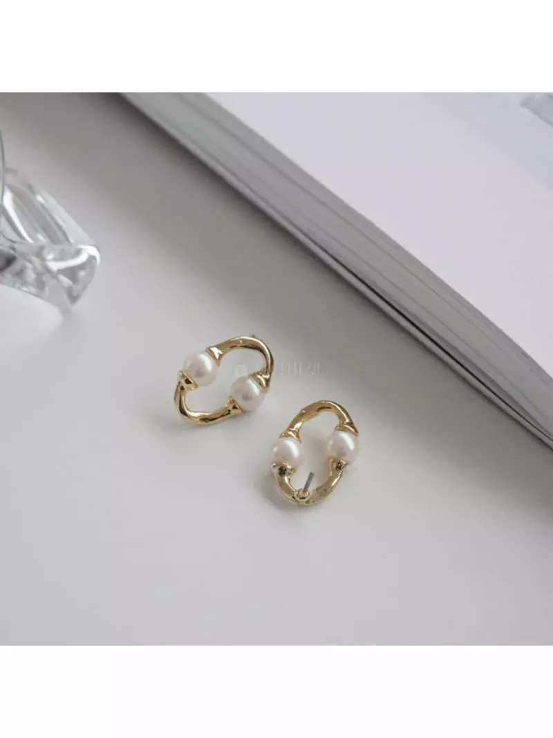 Noii - Korean Women Fashion - #momslook - E1566 Pearl Earring - 2