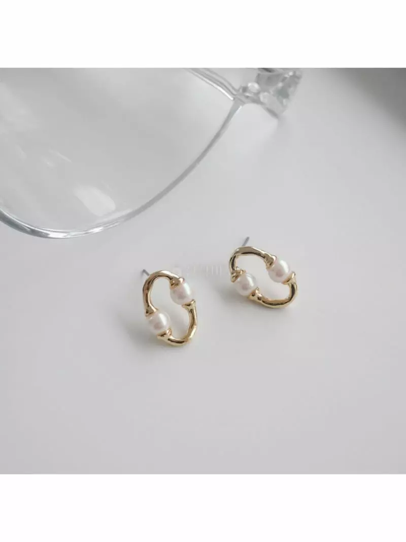 Noii - Korean Women Fashion - #womensfashion - E1566 Pearl Earring - 4