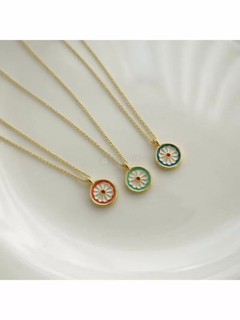 Noii - Korean Women Fashion - #momslook - N1208 Daisy Neckless - 3