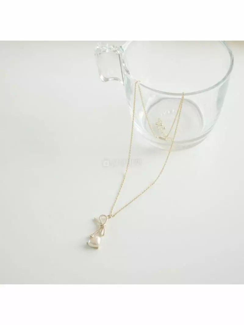 Noii - Korean Women Fashion - #womensfashion - N1195 Heart Neckless - 4