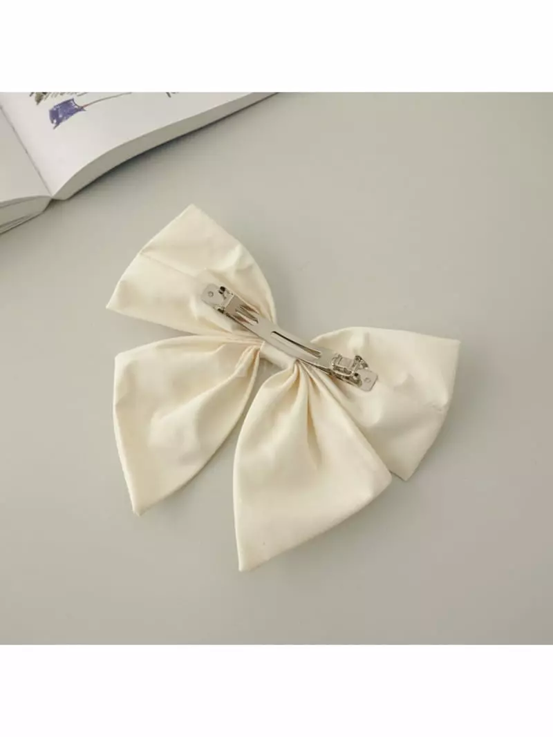 Noii - Korean Women Fashion - #thelittlethings - H1420 Big Ribbon Hair Pin - 4
