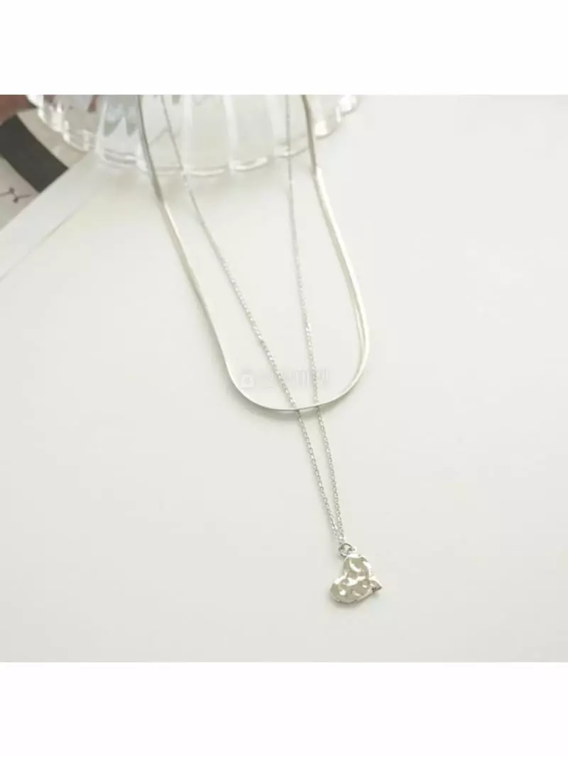 Noii - Korean Women Fashion - #vintagekidsstyle - N1200 Hearts Neckless - 4