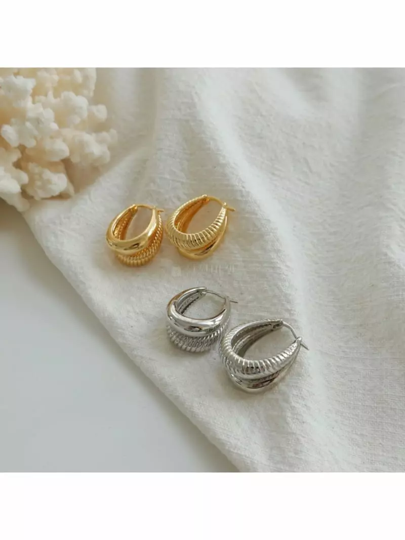 Noii - Korean Women Fashion - #restrostyle - E1563 Bold Earring