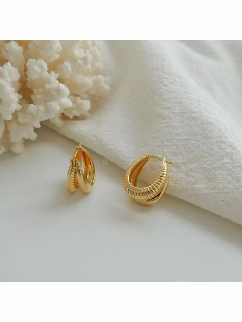 Noii - Korean Women Fashion - #romanticstyle - E1563 Bold Earring - 2