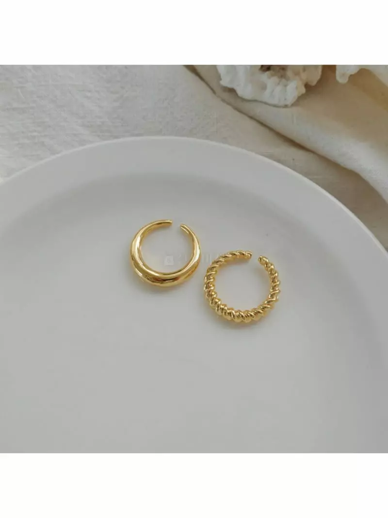 Noii - Korean Women Fashion - #romanticstyle - R1195 Ring set - 4