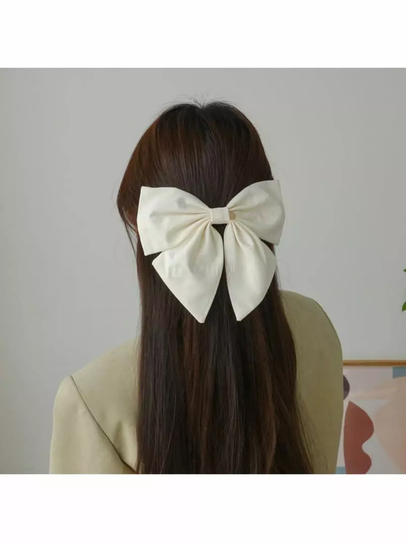 Noii - Korean Women Fashion - #shopsmall - H1420 Big Ribbon Hair Pin