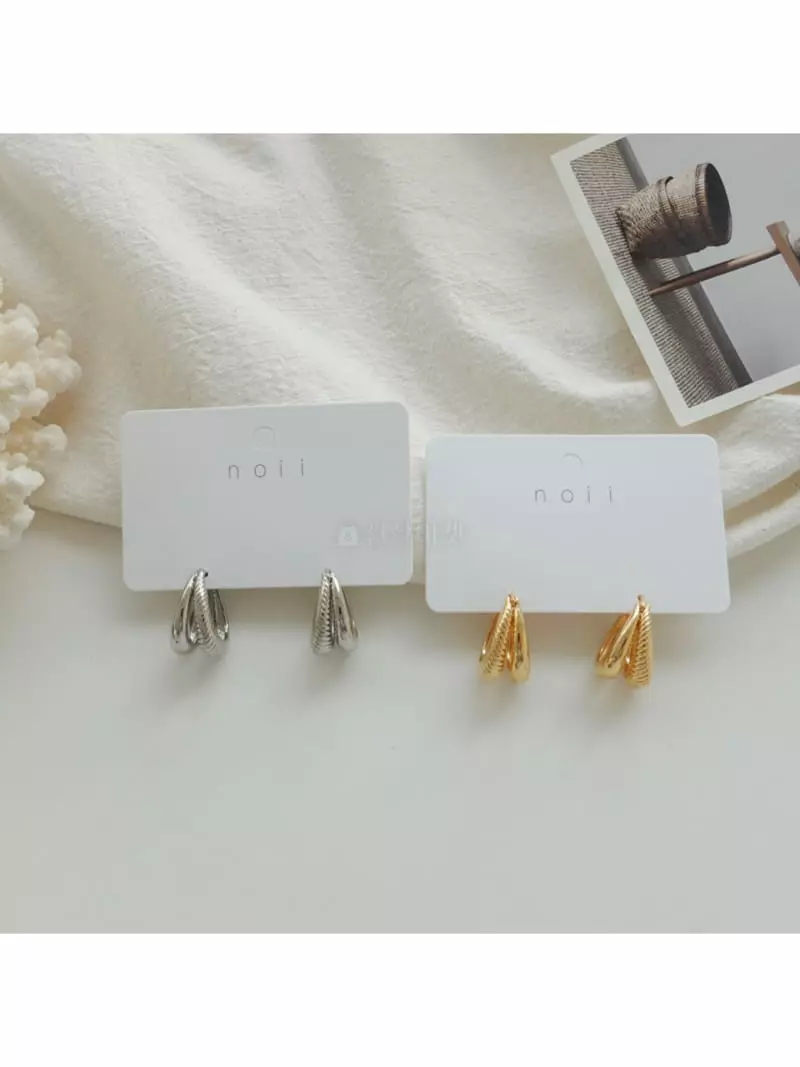 Noii - Korean Women Fashion - #shopsmall - E1563 Bold Earring - 4
