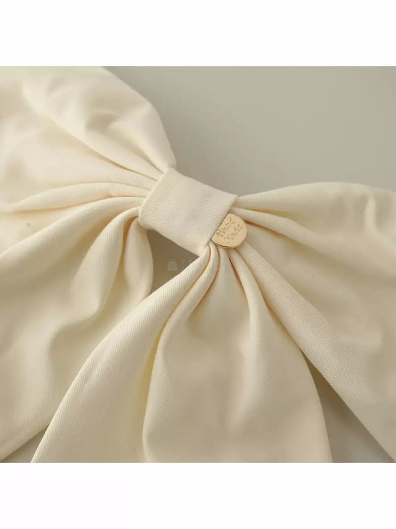 Noii - Korean Women Fashion - #thatsdarling - H1420 Big Ribbon Hair Pin - 2