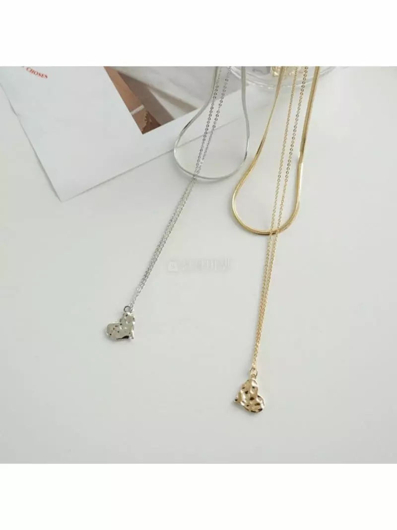Noii - Korean Women Fashion - #vintageinspired - N1200 Hearts Neckless - 2