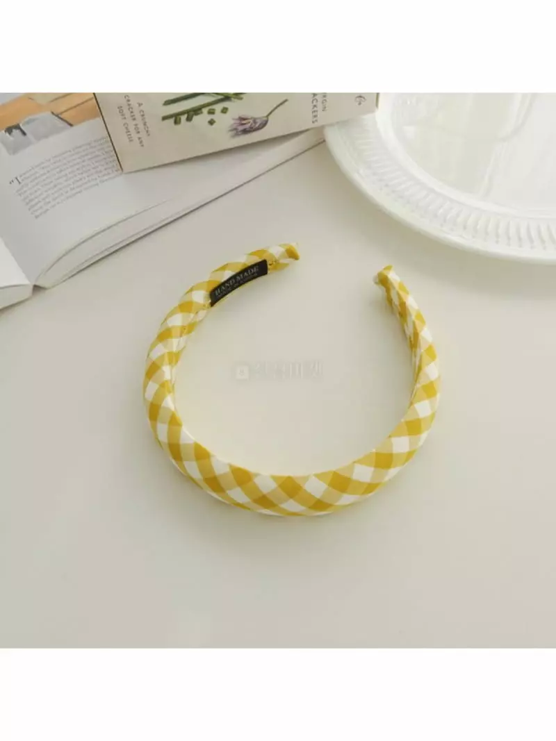 Noii - Korean Women Fashion - #womensfashion - H1411 Check Hairband - 3