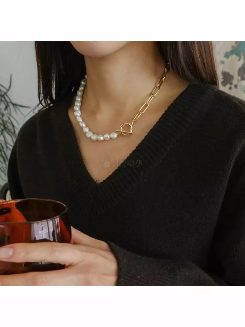 Noii - Korean Women Fashion - #womensfashion - N0154 Pearl Neckless