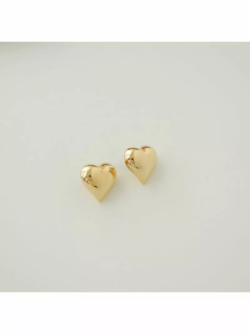 Noii - Korean Women Fashion - #womensfashion - E1447 Heart Earring - 2