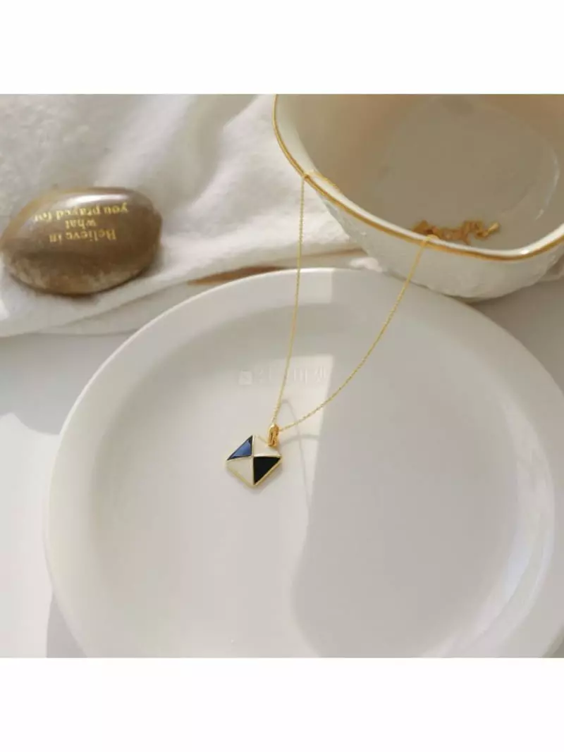 Noii - Korean Women Fashion - #womensfashion - N1185 Check Neckless - 3