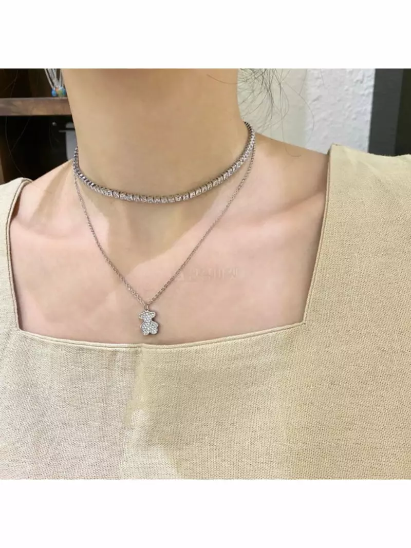 Noii - Korean Women Fashion - #womensfashion - N1056 Bear Neckless